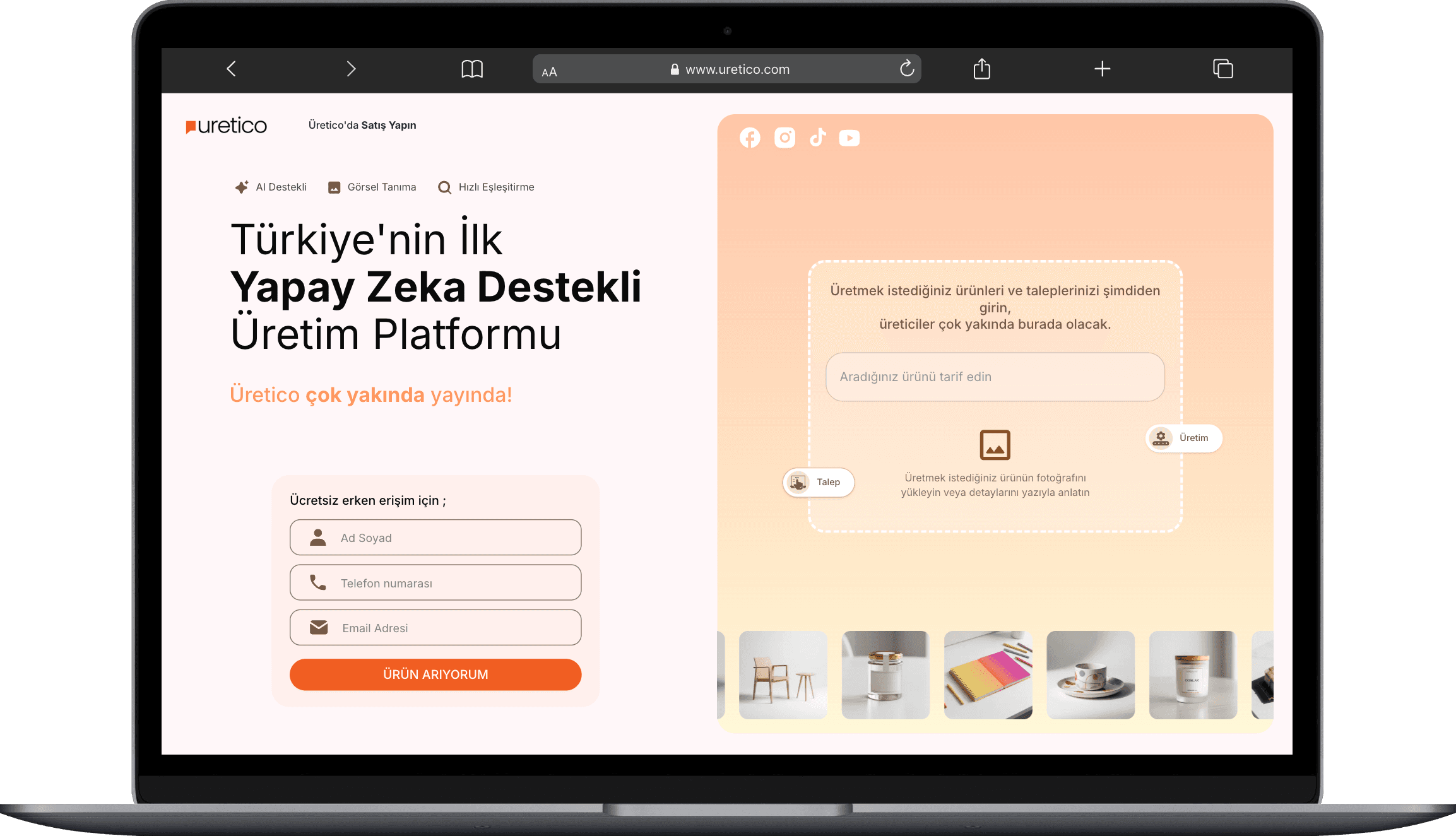 Üretico - E-ticaret Platformu